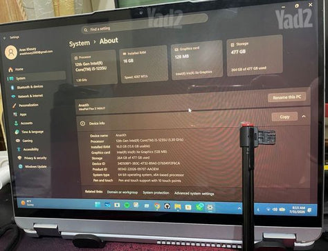 Lenovo IdeaPad Flex 5 עם עט