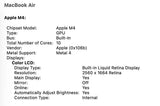 MacBook Air M4