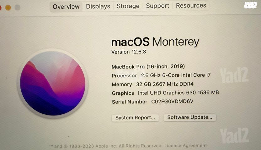 Macbook pro 16 2019 - 32GB RAM