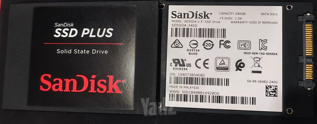 SSD SATA SanDisk Plus 240GB