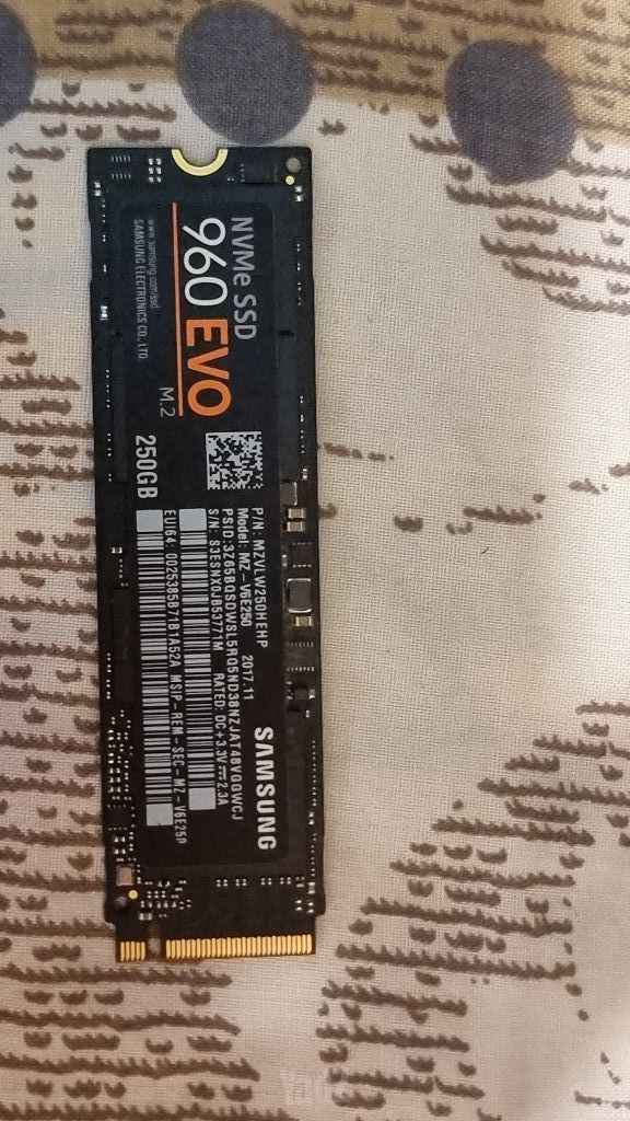 Ssd nvme samsung 960 evo