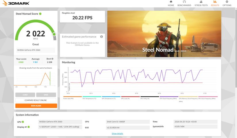 כרטיס מסך RTX 3060