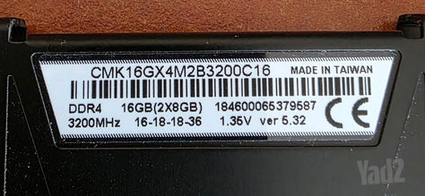 16GB RAM DDR4 Corsair