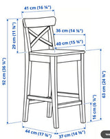 4 כיסאות בר ROSENTORP ikea