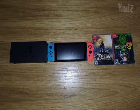 Nintendo switch 1 with games