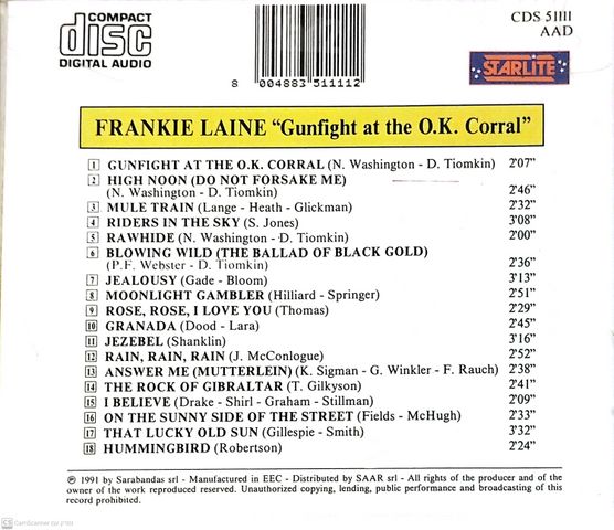Frankie Laine Gunfight at the