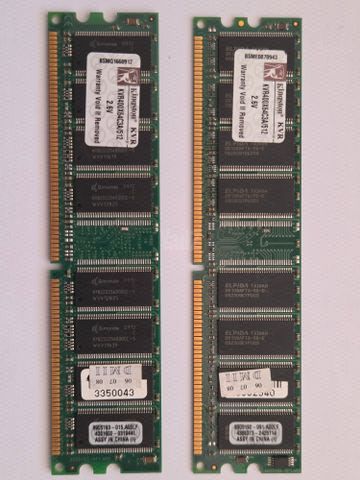 2x  KVR400X64C3A 512MB