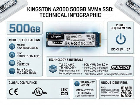 Kingston NVMe 500Gb