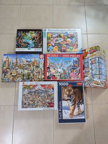 פאזלים 1000-2000 חלקים