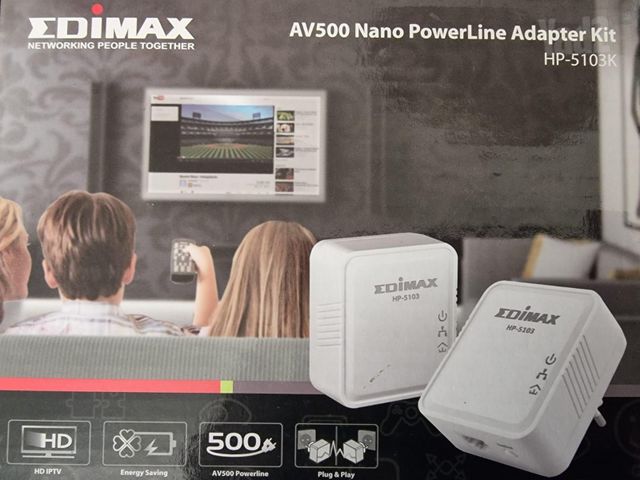 זוג מתאמי רשת edmax av 500