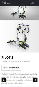 מנשא לאופניים buzzrack pilot s