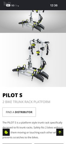 מנשא לאופניים buzzrack pilot s