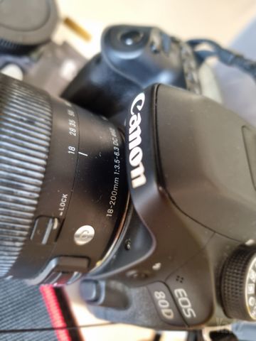 מצלמת Canon 80D+Sigma 18-200