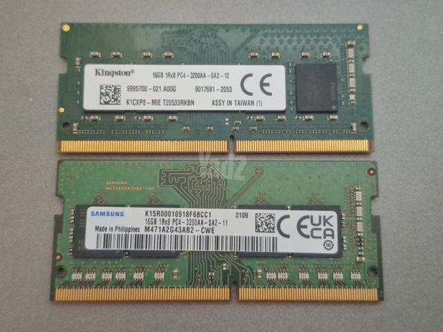 2x16GB DDR4 SODIMM 3200