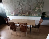 solid wood table vintage style