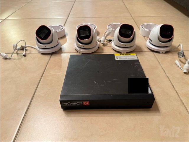 4 מצלמות + NVR של Provision