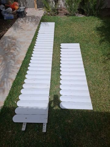 גדר pvc לבנה