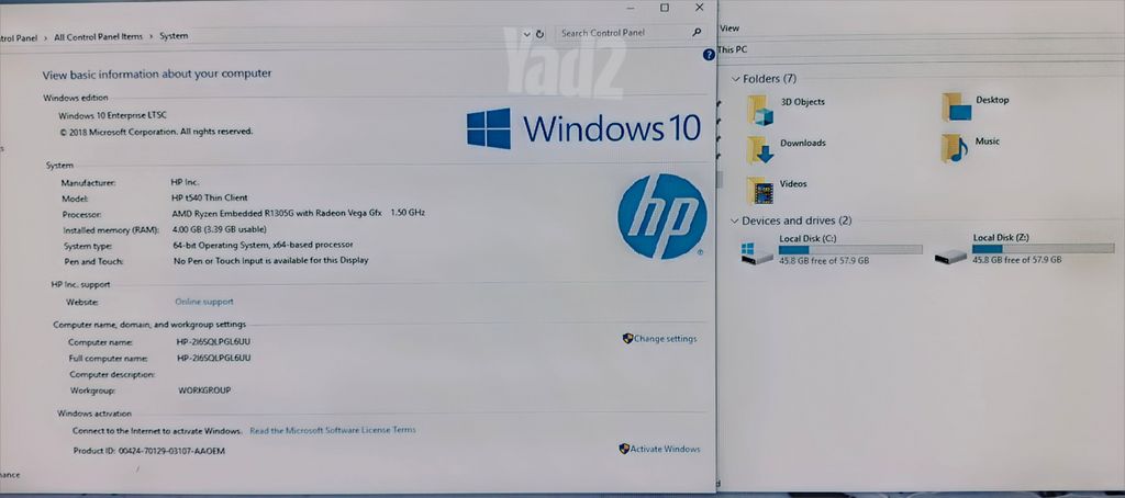 HP Think Client T540
