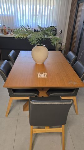 שולחן נפתח לענק+ 6 כסאות