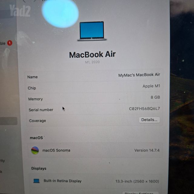Macbook air 2020