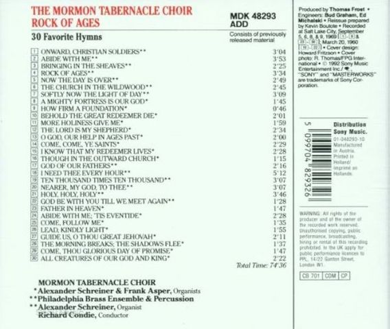 Mormon Tabernacle Choir Rock