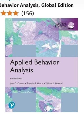 Applied Behavior Analysis קופר