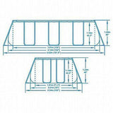 בריכה BESTWAY 412×201×122