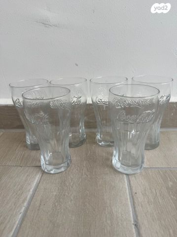 כוסות זכוכית קוקה קולה
