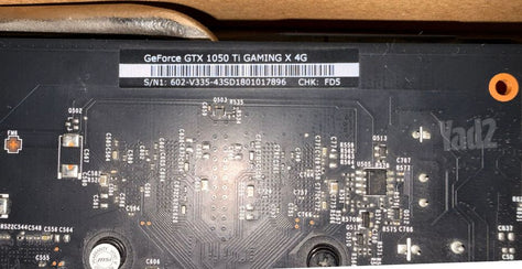 GeForce GTX 1050Ti GAMING X 4G