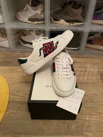 Gucci Ace Embroidered Snake