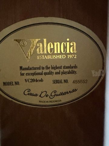 Valencia Guitar VC204csh+capo