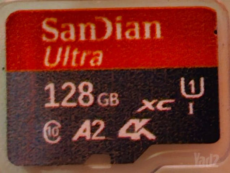 MicroSD בנפח 128GB