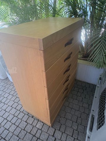 שידת עץ 6 מגירות