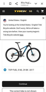 Trek top fuel 8