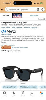 Ray-Ban Meta Gen 2 AI Glasses