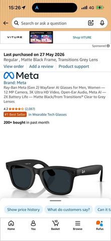 Ray-Ban Meta Gen 2 AI Glasses