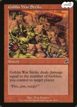 4xGoblin War Strike MTG