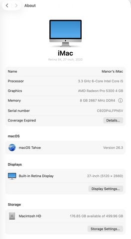 iMac 27 - inch, 2020