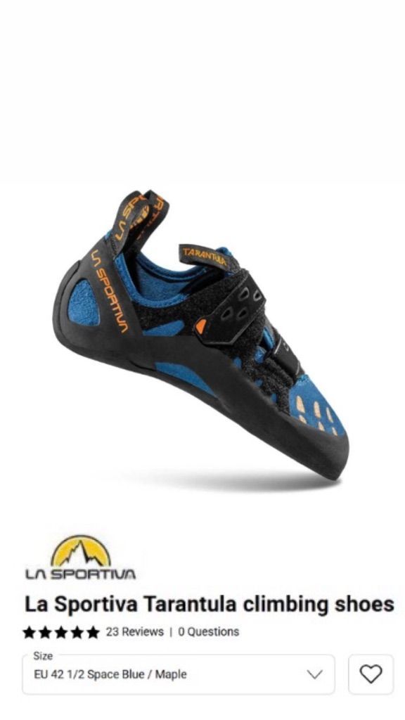 נעלי טיפוס climbing shoes