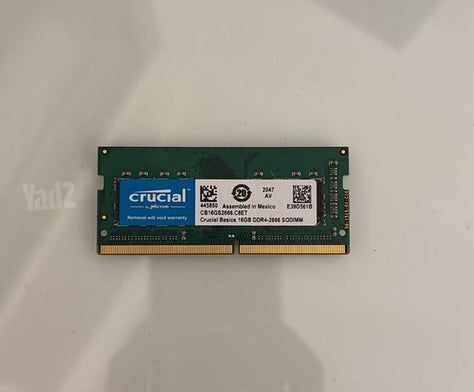 16GB Ram DDR4 למחשב נייד