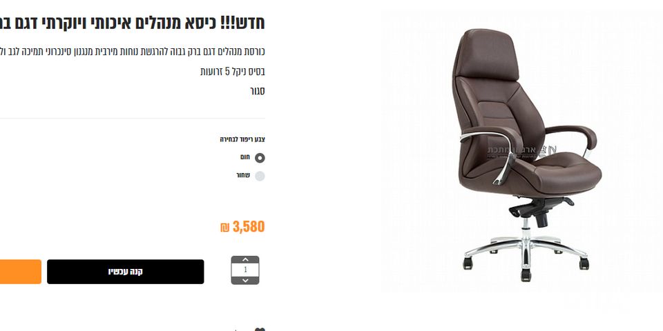 כסא מנהל מפואר