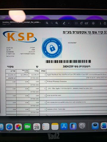 Macbook Neo A18 8gb Ram