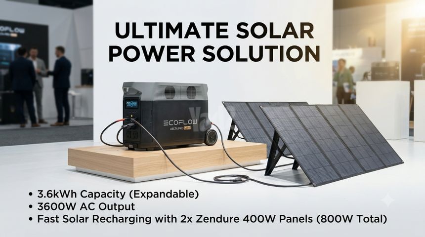 Ecoflow Delta Pro 3.6kw+panels