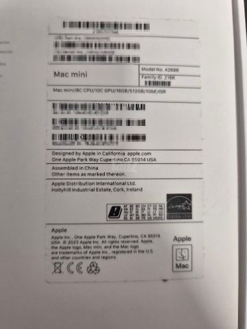 Mac Mini 16Gb/512Gb