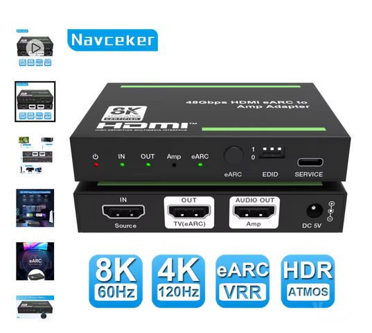 Navceke 4K 120Hz HDMI 2.1 eARC