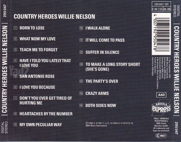 Willie Nelson Country Heroes