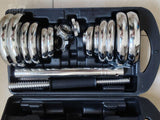 chrome dumbbell set