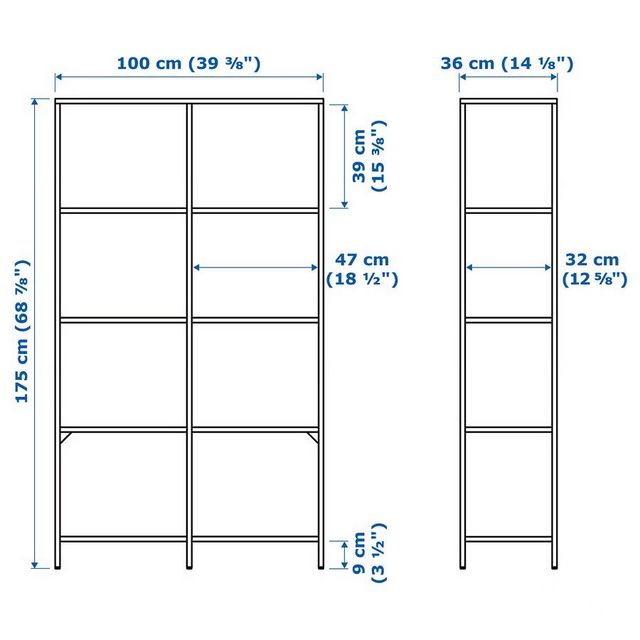 2 כונניות IKEA VITTSJÖ
