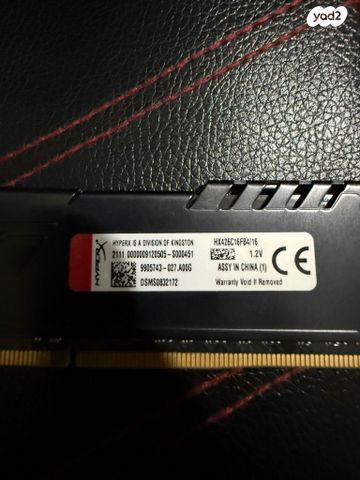 16 gb ram cl18 3600mhz כמו חדש