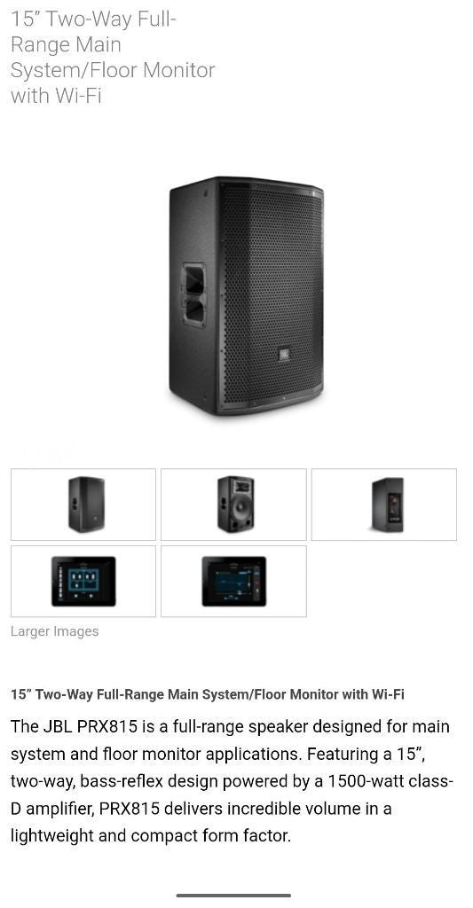 זוג JBL PRX 815